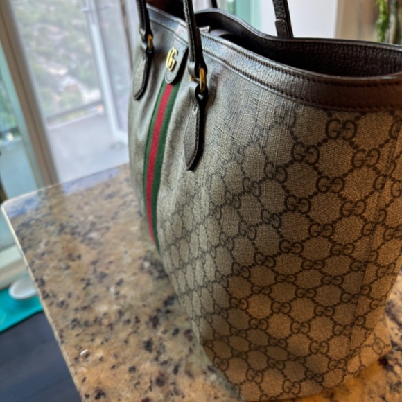 GUCCI - OPHIDIA GG MEDIUM TOTE - Picture 4 of 9